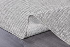 CAMILSON Easy Jute Rug 2x3, Indoor Outdoor Gray Color Farmhouse Area Rugs - Image 3