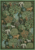 GarveeHome Jungle Animal Print Rug 3x5 Washable Area Rugs - Image 4