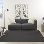 Nourison Home Nourison Essentials Black 7' x Square Area Rug - Image 3