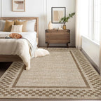 Small Bedroom Area Rug 3x5 Checkered Area Rug by GarveeHome