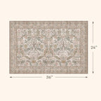 Moss Green Washable Entry Rugs 2x3, Indoor Door mat, Throw Small Rug - Image 2