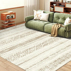 Miukiki 5x7 Area Rug for Living Room Moroccan Washable Rugs Non Slip Indoor by Miukiki