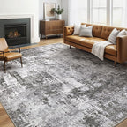 5x7 Area Rugs Living Room: Machine Washable Large Abstract Modern Soft Rug by LOONGRUG