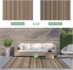 GENIMO Outdoor Rug for Patio Clearance, Lightweight Waterproof RV Camping Mat - Image 4