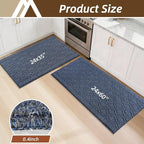 COSY HOMEER Kitchen Rugs Sets 2PCS, Non-Slip Washable Kitchen Mats - Image 8