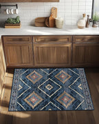 Area Rug 2x3 Rug Machine Washable Non-Slip Low Pile Print Pattern Western Rug - Image 2