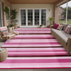 HUGEAR Outdoor Waterproof Rug 9'x12' Plastic Straw Rugs Washable Reversible by HUGEAR