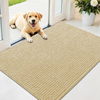 OLANLY Dog Door Mat for Muddy Paws 44x32, Ultra Absorbent Chenille Mud Doormat by OLANLY
