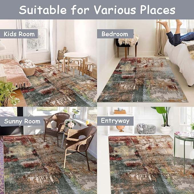 Lahome Modern Abstract 5x7 Area Rugs - Image 6