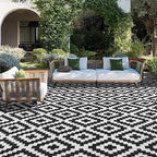 SAND MINE Waterproof Outdoor Rug 8x10 ft, Plastic Reversible Rug, Modern Area - Image 7