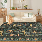 DUKINO 8x10 Rug, Washable Animal Living Room Rug - Image 2