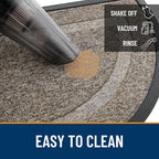 OLANLY Half Circle Door Mat Indoor Outdoor Entrance Welcome, Waterproof - Image 5