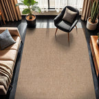 CAMILSON Easy Jute Rug 6x9, Indoor Outdoor Natural Color Fiber Area Rugs by CAMILSONIndoorOutdoorAreaRugs