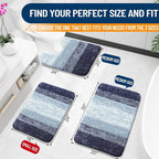 OLANLY Large Bathroom Rugs Mat 44x32, Extra Soft Absorbent Microfiber Bath Rugs - Image 2