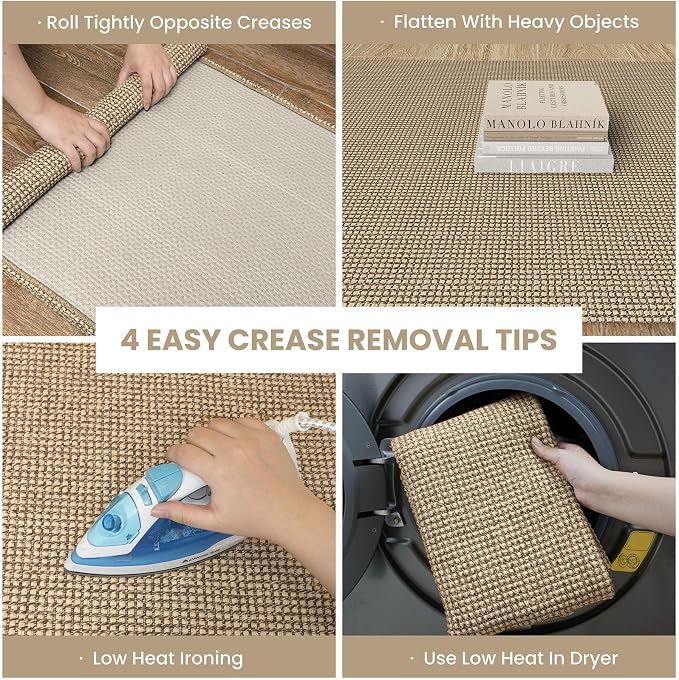 IOHOUZE Small Area Rug 2x3 Washable Woven Rugs - Image 2