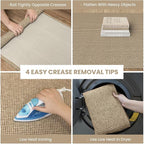 IOHOUZE Washable Runner Rug 2.6x10 Non Slip Rubber Backed Long Hallway Runner - Image 2