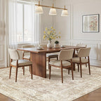 Madane Washable 6x9 Area Rugs for Living Room, Vintage Neutral Rug - Image 3