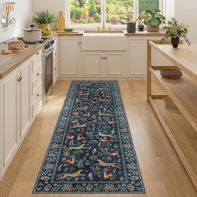 DUKINO Runner Rug, 2x7 Washable Kitchen Rugs by DUKINO