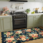 DUKINO 3x6 Washable Runner Rug, Soft Indoor Floral Non Slip Runner Rug - Image 9