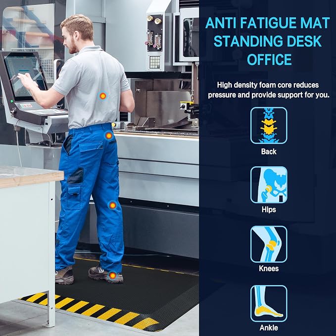 FEATOL Anti Fatigue Mat Industrial, Ergonomic Standing Floor Mat - Image 3