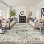 befbee 10x14 Area Rugs, Ultra-Thin Washable Rugs by Befbee