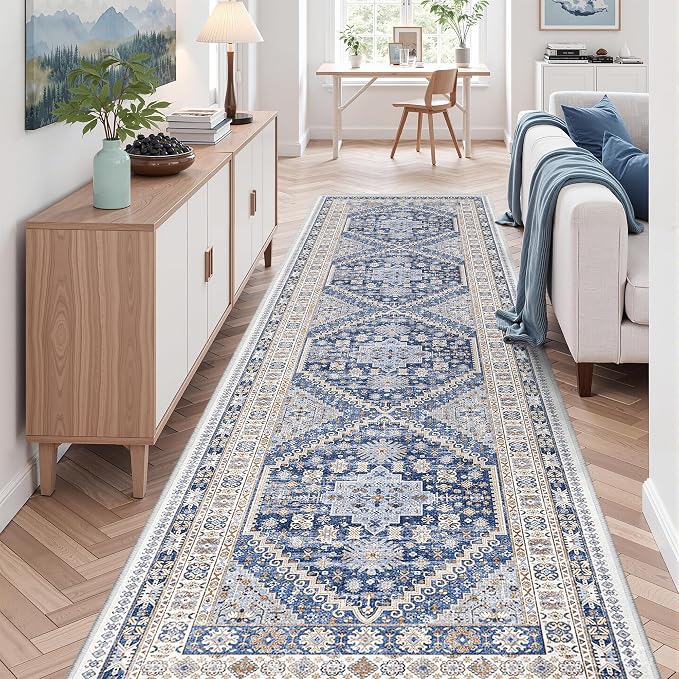 zesthome 3x12 Runner Rug for Hallway, Non-Slip Long Bathroom Rugs Runner for - Image 3
