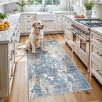 3x5 Washable Kitchen Rug – Non-Slip Rubber Backed Small Area Rug by BYYVOORugsforYourHome