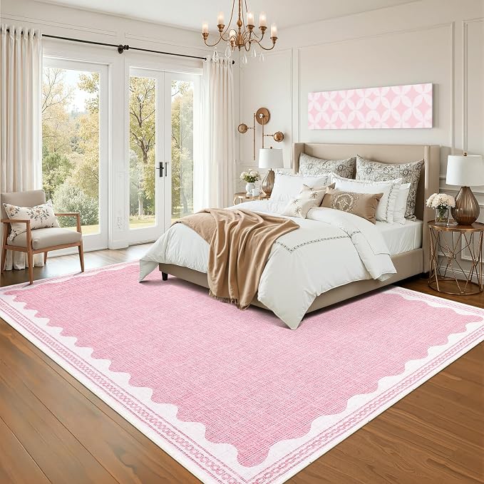 GarveeHome Scalloped Washable 8x10 Rugs - Image 3