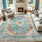 Lofus Vintage Living Room Rugs 8x10, Soft Machine Washable Area Rug by Lofus