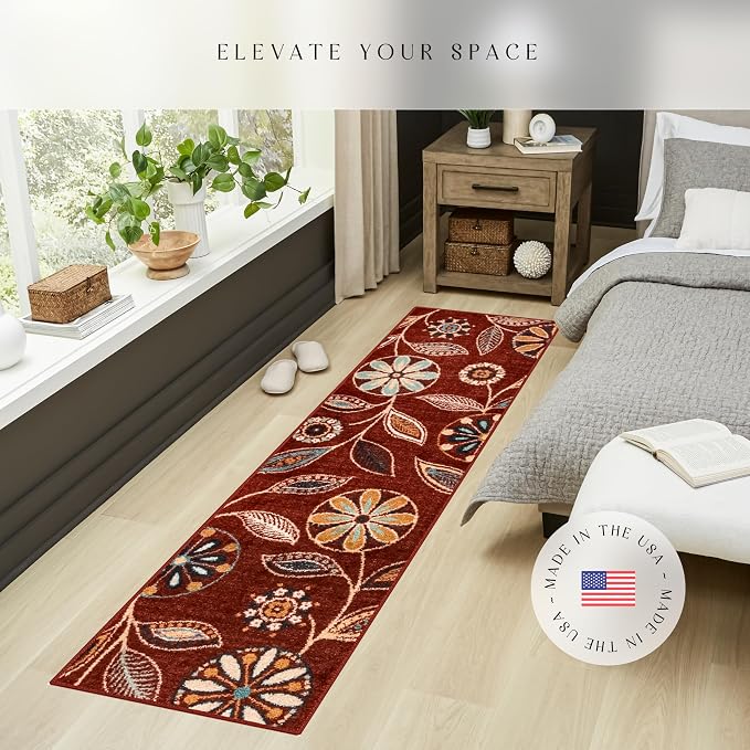 Maples Rugs Reggie Floral Runner Rug - Image 3