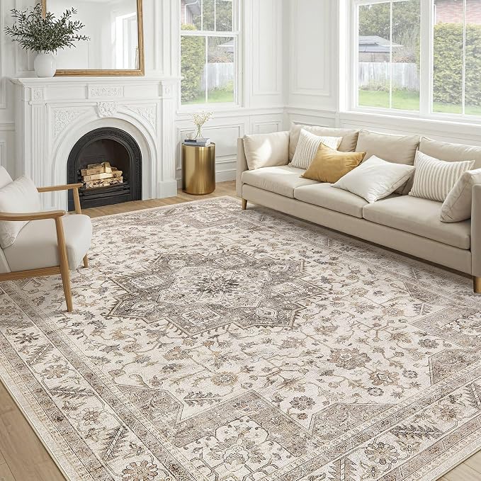 Vintage Living Room Area Rug 9X13 by COTILED
