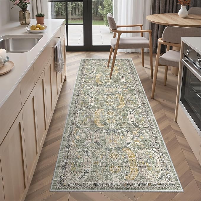 Madane Washable Runner Rug by Madane
