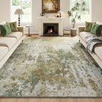 Green Washable Rug 6x9 Area Rugs by Acapet