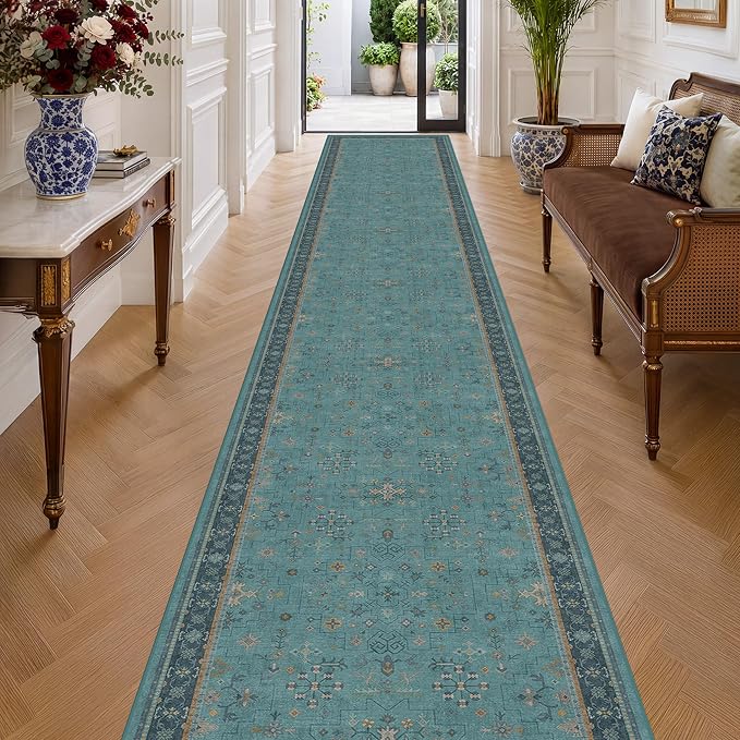 Hazo Haus Boho 3x20 Extra Long Hallway Runner Rug by HazoHaus