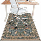 48"x72" Office Chair Mat for Hardwood Tile Floor, Under Desk Carpet Protector by BESBLEE