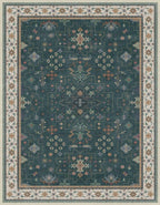 Hazo Haus Vintage Dark Green 7x9 Dining Room Rugs - Image 3