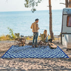GENIMO Outdoor Rug for Patio Clearance, Reversible Plastic Straw Rugs for RV - Image 3