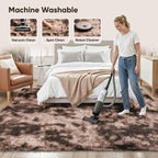 8x10 Area Rugs for Living Room Bedroom:Soft Fluffy Shag Upgrade Non-Slip High - Image 8