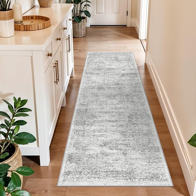 Rug Runners 2x6 Hallway Washable, Non Slip by BYYVOORugsforYourHome