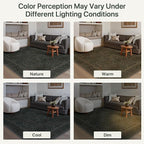 GENIMO 8x10 Area Rug for Living Room, Washable Vintage Floral Low Pile Non-Slip - Image 7