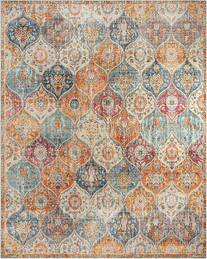 Lahome Moroccan Washable Area Rugs 8x10, 8x10 Rugs - Image 8