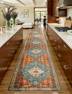 SERISSA Runner Rug for Hallways, Extra Long Boho Rug Ultra Soft Vintage Tribal - Image 2