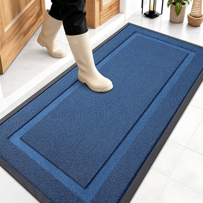 OLANLY Front Door Mat Indoor Outdoor Entrance, Waterproof All-Season, by OLANLY