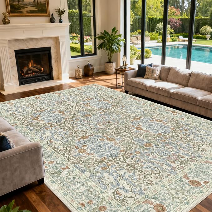 Area Rug for Living Room, 10x12 Large Washable Rugs for Dining Room, Non Slip - Image 2