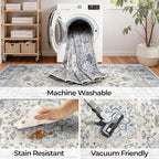 CAPALOCA Machine Washable Rugs Nursery Rug 6ft Cute Girl Non Slip Low Pile - Image 3