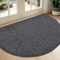 BEQHAUSE Dirt Trapper Door Mat 36" x 60" Half Circle Non Slip Washable Doormats by BEQHAUSE