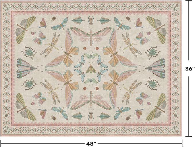 Flower Area Rug for Girls Bedroom - Image 2