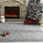 Andecor Soft Fluffy Bedroom Rugs, 8 x 10 Feet Indoor Shaggy Plush Area Rug - Image 4