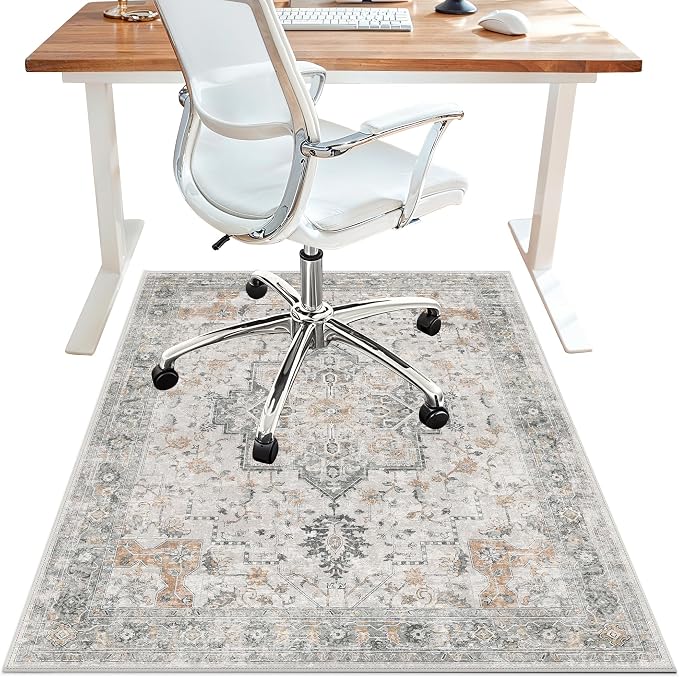 36"x48" Office Chair Mat for Hardwood Tile Floor, Under Desk Carpet Protector by BESBLEE
