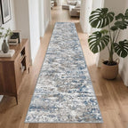Runners for Hallways Ultra Non-Slip 2x10 Long Runner Rugs Washable Abstract by TTelephant